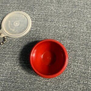 Tupperware Small Keychain Vintage Keychain Bowl